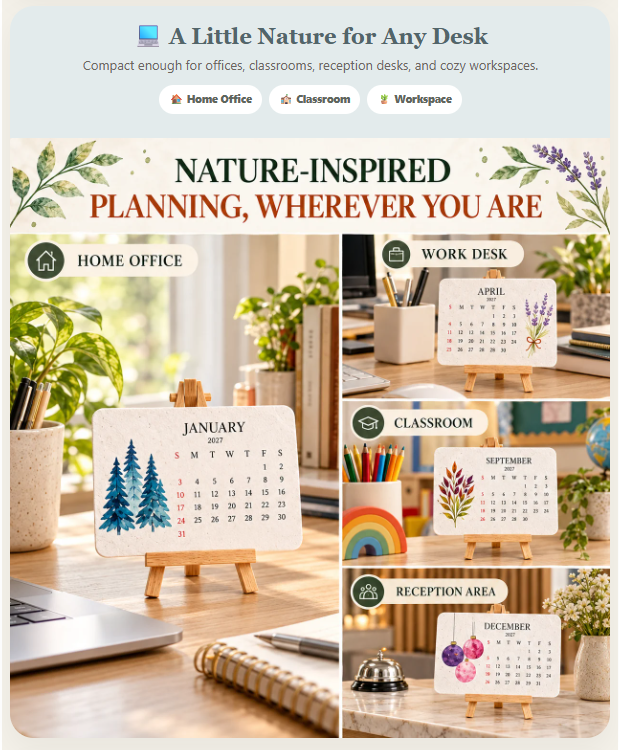 🎄Early Holiday Sale 50% OFF 🌱Eco-Friendly Plantable “Timeless” Seed Calendar 2027